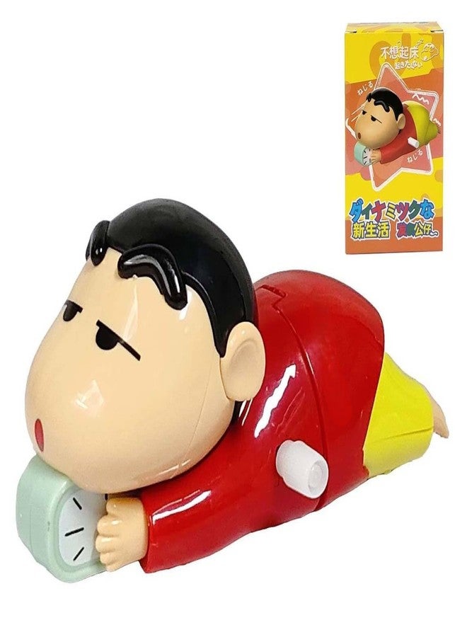 PARSPAR Cute Shinchan Crawling Toy for Toddlers and Kids - Key Operated Wind-Up Moving Action Figure, Fun Baby Crawling Cartoon Toy, Shinchan Collectible Gift for Kids - Image 1